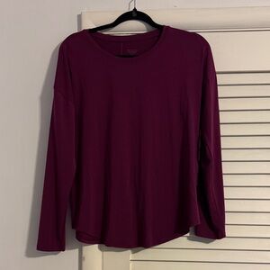 Athleta Plum Move with ease Long Sleeve Tee